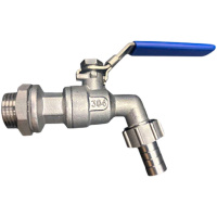 304DN15(4分) 不锈钢开水机热水咀水龙头4分暖气片放水开关排污阀门6分水嘴球阀