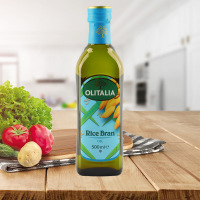 奥尼olitalia米糠油稻米油玄米油谷物油500ml炒菜凉拌家庭食用油