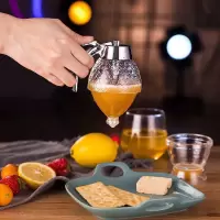 蜂蜜按压瓶 爱尚百货店蜂蜜按压瓶家用多功能密封挤蜂蜜神器亚克力果酱挤压罐