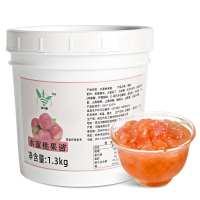 水蜜桃酱2.6斤 盾皇芒果酱 果肉大果粒奶茶店专用原料 刨冰冰沙冰粥芒果果酱3kg