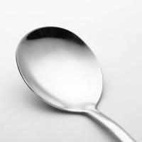 银色沙拉勺 吃西瓜神器304不锈钢勺叉两用点心勺吃蛋糕勺水果叉沙拉西瓜勺子