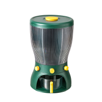 墨绿色 分格杂粮米桶分类家用防虫防潮密封装20斤大米储米箱米缸罐收纳盒