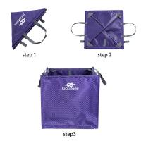 灰色 户外攀岩安全绳索挂扣收纳筐 折叠方形绳框 攀爬工具配件存储包