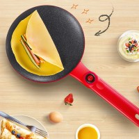 红色 SCEFUCE双弗薄饼机可丽饼春卷皮薄饼电饼铛煎饼神器