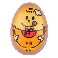 煮蛋计时器水煮溏心蛋提醒器日本风格创意变色感温卡通煮蛋计时器