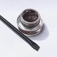 咖色眼线膏+刀锋刷 眼线膏黑色蓝色眼线膏配眼线刷持久胶笔三合一膏状不晕染防水防汗