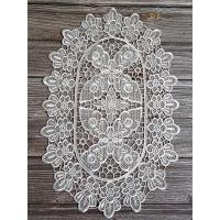 白色30*45厘米 单只装 韩式欧式蕾丝布艺桌布餐垫桌垫茶几垫花瓶摆件饰品创意家用装饰垫