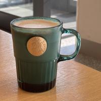 墨绿色铜章杯(冷水杯) 经典墨绿色铜章铭牌女神玻璃杯咖啡杯办公桌用马克杯水杯带把吸管