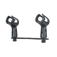 一拖二托架配件 配O型夹子 一拖二一拖四台式话筒架双头四头会议麦克风桌面支架演讲台式架