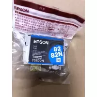 T0822青色简包装 原装爱普生EPSON R270 R290 T50 R390 82N T0821-826黑色墨盒墨水