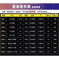 套餐1 <512内存双核> 香港云服务器独立轻量主机网站宝塔建设cn2 出租独享大带宽租用