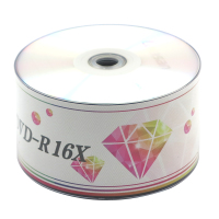 50片塑封装(无桶) 铼德RITEK 拉拉山系列 DVD-R 16X刻录盘 50片装桶装光盘 dvd光盘