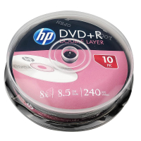 DVD+R DL8.5G10片 惠普HP空白盘cd光盘CD-R700M刻录碟dvd4.7G盘片8.5g刻录盘 D9碟片