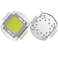 台湾足瓦芯片+椭圆铜支架 50W 暖白 集成50W70W80W100W超亮led灯珠光源投光灯投影机灯芯片配件30-36