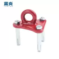 三角支架(送螺丝) 蓝炎援邦10mm逃生绳钢丝内芯缓降安全绳火灾逃生安全绳索三角支架
