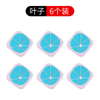 卡通防撞垫-叶子6个装1 门把手防撞垫卡通创意冰箱门后防磕碰保护垫家用静音硅胶保护贴