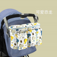 白色恐龙 婴儿推车挂包宝宝置物袋多功能收纳妈咪包童车外出置物包通用配件