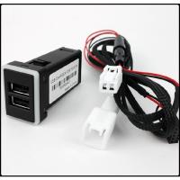 双车充 丰田霸道150预留改装车充USB电压显示 温度显示 车充音频充电插座