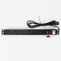 塑料PDU插座6位10A网络机柜专用插座双断开关排插PDU电源插座六位