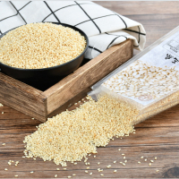 白芝麻熟脱皮白芝麻仁300g袋现炒非芝麻糊仁粉商用烘焙即食黑芝麻