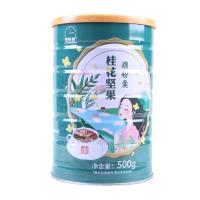 桂花坚果藕粉羹一桶(无赠品) 零时差/LINGSHICHA 桂花坚果藕粉羹 饱腹充饥 营养代餐 500g