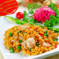 冷冻三鲜虾仁玉米什锦速冻混合蔬菜玉米粒披萨原料家庭半成品400g