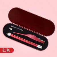 酒红色 安全儿童宝宝发光挖耳勺 可视陶耳采耳工具成人掏耳耳屎镊子套装