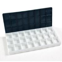 瑞达 24格软盖 单盒 得力水彩调色盒/水彩调色盘/水彩颜料 三折折 调色板 28格 12格