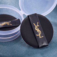 圣粉扑1片送收纳盒 YSL圣罗兰气垫粉扑原装通用替换粉扑不吸粉干湿两用化妆海绵面扑