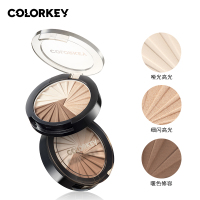 光影三重奏修容盘 colorkey珂拉琪高光修容粉饼闪粉哑光一体盘三重奏阴影鼻影提亮