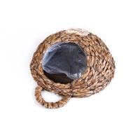 乳白色 鸟窝篮子一个 放客厅的仿真花高档干花摆件装饰小型挂墙花束小束花卉假花吊藤蔓