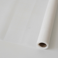 白色 48cm*5码 1码≈0.91米 屿后 彩麻卷韩式鲜花花束包装彩麻diy手工包装网纱花艺花店材料