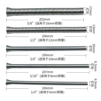 弹簧弯管器CT-102L一套 弹簧弯管器CT-102L 空调铜管弯管器 弯簧手动弹力弹簧小型折弯器