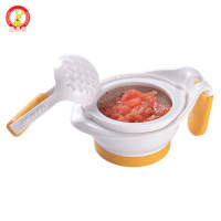 研磨碗+压勺(送过滤网) 婴儿研磨碗宝宝辅食工具套装手动食物水果泥研磨神器棒料理机压勺