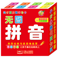 启蒙学习卡无图拼音 天才豆启蒙学习卡拼音 启蒙认知幼儿宝宝认字学习拼音卡片全套0-3岁一年级全脑潜能开发汉语拼音字母卡片