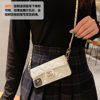 - (白) 皮质链条[ 斜跨绳] 其他手机型号 大牌零钱包适用小米mix4手机壳Civi链条挂绳2s小香风MAX3/2丝