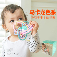 摇铃手抓球 宝宝牙胶磨牙棒防吃手神器小蘑菇婴儿咬咬玩具乐硅胶牙咬胶可水煮