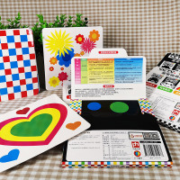 小小智慧树 宝宝视觉激发卡 黑白彩色四册婴儿早教卡视觉激发启蒙早教识别0-1-3周岁撕不烂全脑左右脑开发彩色认知卡益智