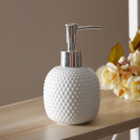 浮雕圆点300ml 8.5*8.5*14.5cm 花朵洗手液按压瓶高档洗衣液分装瓶瓶子空瓶创意水槽洗洁精按压瓶