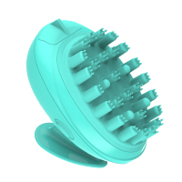 薄荷绿 电动头部按摩器头皮按摩仪按摩梳护理梳洗头刷深层清洁洗发梳子