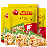 推荐-八宝棕600g 三全粽子礼盒蜜枣粽八宝豆沙甜粽板栗蛋黄龙舟猪肉粽手工真空即食