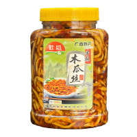(香辣)500克木瓜丝 欢姐香辣木瓜丝酱香咸菜休闲拌饭酱广西柳州特产下饭菜500g瓶装