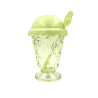 水果系列带盖带勺雪糕杯435mL MINISO名创优品水果系列带盖带勺雪糕杯435mL奶昔杯冰淇淋杯子
