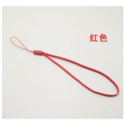 红色(12根) 彩色尼龙绳手机钥匙挂绳松子优盘绳 钥匙挂diy搭配饰品手电筒吊绳