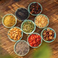 1罐 无赠品 奇亚籽桂花坚果水果藕粉羹500g/罐