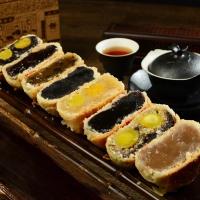 1块乌豆饼 汕头西堤仁和潮汕朥饼潮饼潮式月饼双黄乌豆中秋绿豆喜饼特产袋装