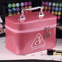 小号 粉色 化妆包化妆箱大容量便携化妆箱韩国简约旅行收纳盒洗漱包手提便携