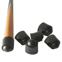 杆底防撞胶套[6个装] 6个装台球杆底保护胶套 桌球杆防撞橡胶垫杆头尾部防钝保养配件