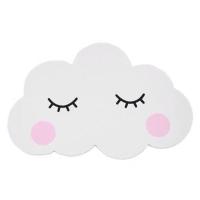 H32-腮红云朵23x15厘米 小 墙布破损遮挡补丁北欧风墙面装饰白色睫毛亚克力立体云朵墙贴儿童