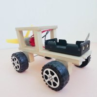 越野车[材料包](10套起拍) 风力越野车小学生科学实验小制作DIY手工材料包儿童科学实验套装